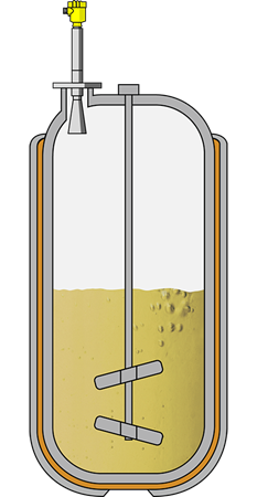 Mesure de niveau dans un réacteur