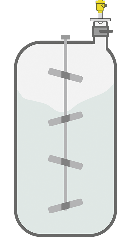 Level measurement during the production of chewing gum base