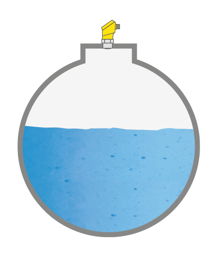 Level measurement in the process water tank