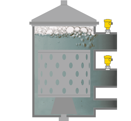 Pressure measurement in the pressure screen