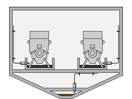 Point level detection for bilge and leakage monitoring