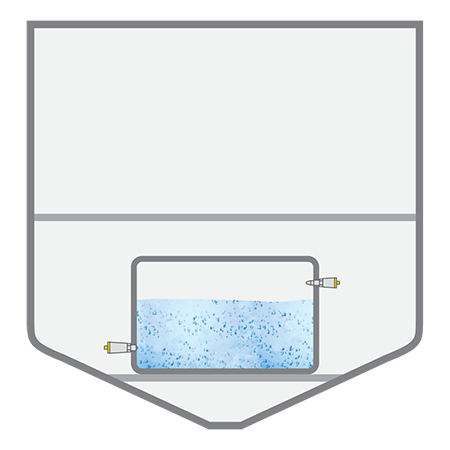Level measurement in tanks with drinking water 