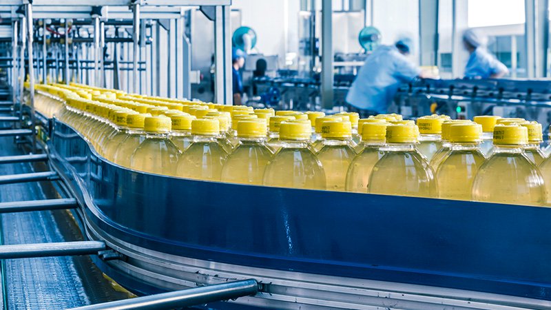 Food industry - Sensors in compliance with the strict hygiene requirements in food production.