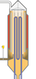 Aquaculture evaporator point level detection