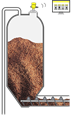 Aquaculture feed pellet silo level measurement