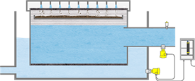 Differential pressure measurement and point level detection in filter systems
