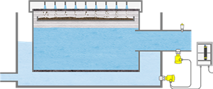 Differential pressure measurement and point level detection in filter systems