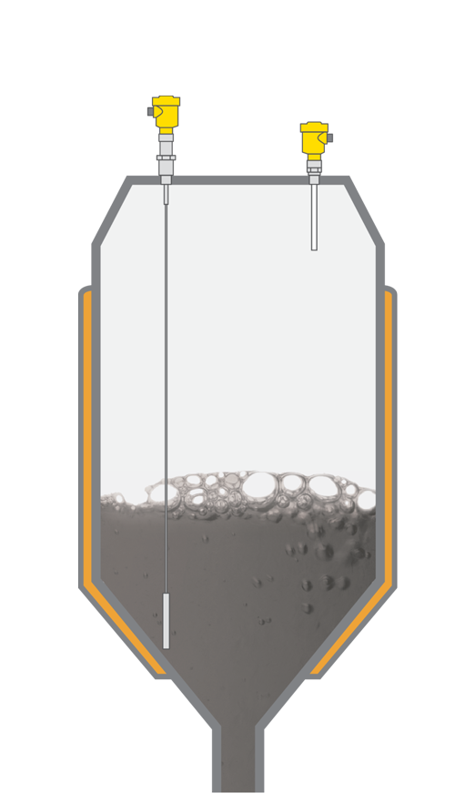 Füllstandmessung und Grenzstanderfassung im Bitumenbehälter