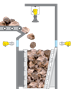 Level measurement and point level detection in rock crushers