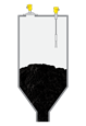 Level measurement and point level detection in silos for solid fuels