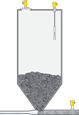 Çimento silosunda seviye ölçümü, basınç ölçümü ve sınır seviye tespiti