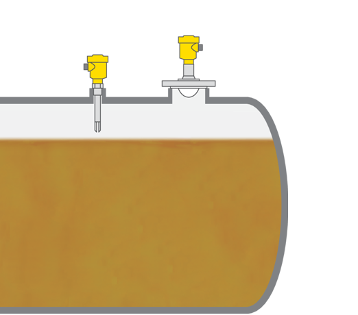 Mesure et détection de niveau dans un réservoir de combustible liquide