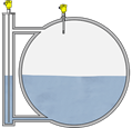Medición y detección de nivel en separadores de amoniaco