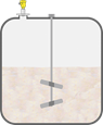 Level measurement in the diazotization vessel