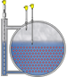 Level measurement and point level detection in the heat recovery boiler