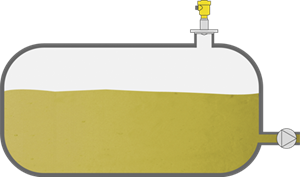 Füllstandmessung im Lagertank