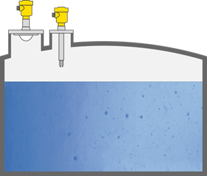 Измерение и сигнализация уровня в накопительном резервуаре