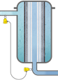Differential pressure measurement for filter monitoring