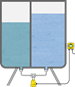 Differential pressure measurement in an osmosis filter