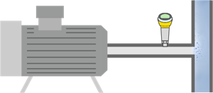 Ozone gas collection pipe