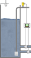 Level and pressure measurement of water from lake and river banks