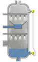 Level measurement in the absorber