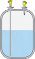 Level measurement and point level detection in adipic acid mixing tank 