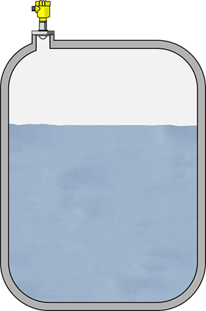 Niveaumeting in opslagtanks voor bluswater