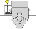 Niveaumeting in de olievoedingstank van de turbine