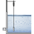 Cooling tower basin level measurement