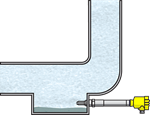 Condensate detection in the water-steam cycle