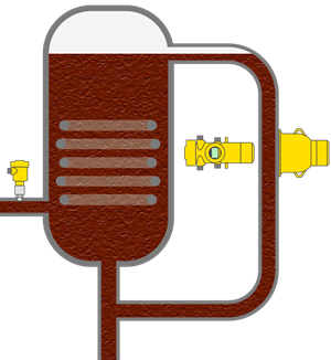 Density and pressure measurement during spice slurry thickening