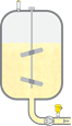 Level and pressure measurement during the mixing of ice cream ingredients