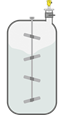 Level measurement during the production of chewing gum base