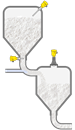 Level measurement and point level detection in small storage containers