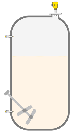 Mesure et détection de niveau dans une cuve de stockage de lait et de produits laitiers