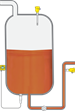 Level measurement and point level detection in the storage tank