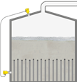 Level measurement in a sugar vacuum pan