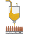 Füllstand- und Grenzstandmessung im Vorratsbehälter der Bierabfüllung