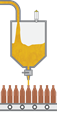 Medición y detección de nivel en depósitos de almacenamiento de embotelladora de cerveza