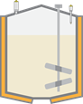 Level measurement and point level detection in the batching tank