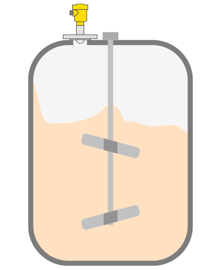 Füllstandmessung im Mischbehälter für Schmelzkäse