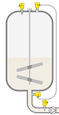 Çiğ süt tankında seviye ve basınç ölçümü, sınır seviye tespiti
