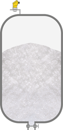 Mesure de niveau dans une cuve en plastique