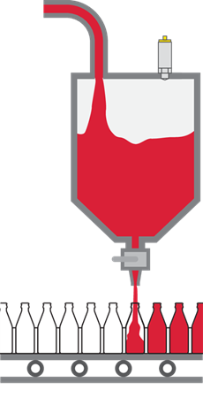 Mesure et détection de niveau dans le réservoir d'une machine de conditionnement