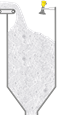 Level measurement in additive silos