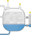Level and pressure measurement in the gas separator