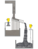 Level measurement and point level detection in the shaker