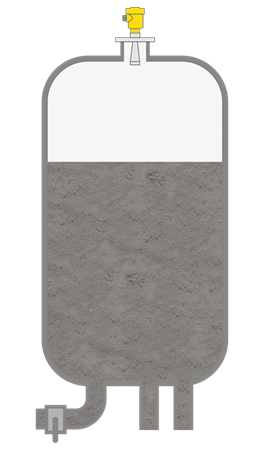 Niveaumeting in de triptank