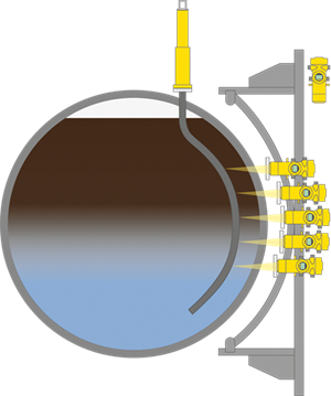 Misura d'interfaccia nel predissalatore
